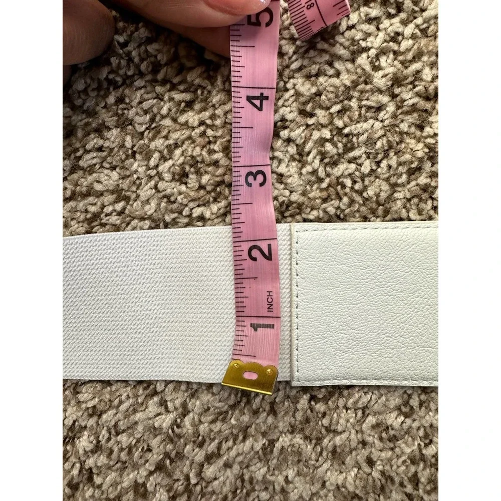 Giani Bernini Stretch Belt, White L/XL, MSRP $34.50 - Picture 6 of 6